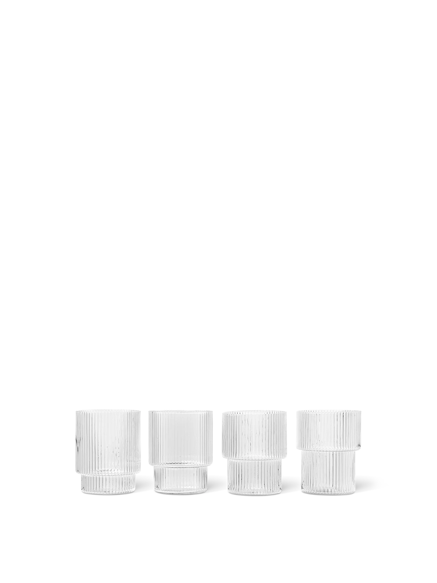 Ferm Living | Ripple Glasses Set of 4