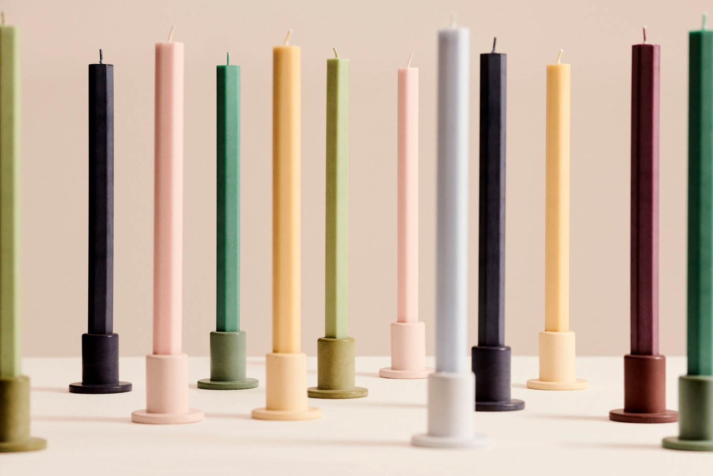 HAY| Hexagon Candle Lime Beige