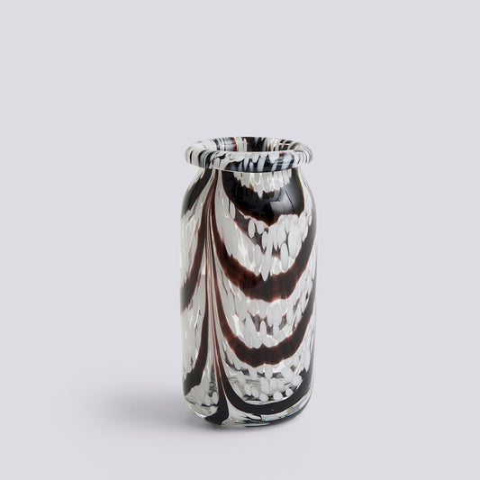 HAY| Splash Vase Roll Neck XS Coffee and White
