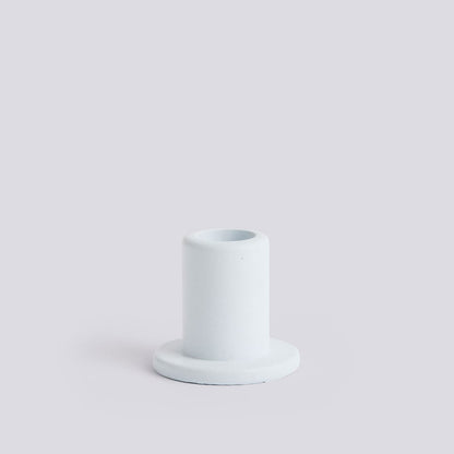 HAY| Tube Candleholder Concrete Light Blue