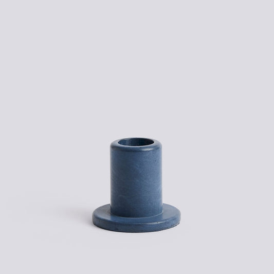 HAY| Tube Candleholder Concrete Midnight Blue